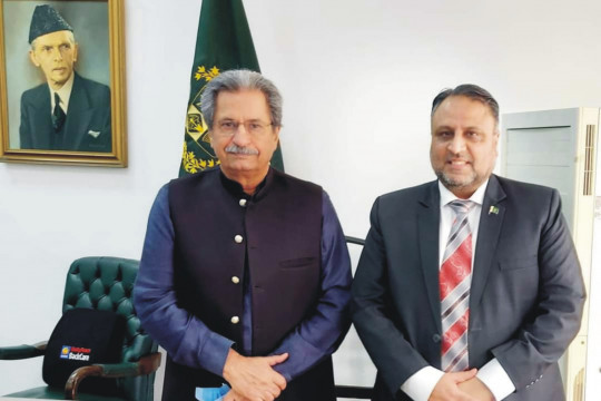 Prof. Dr. Athar Mahboob met with Shafqat Mahmood
