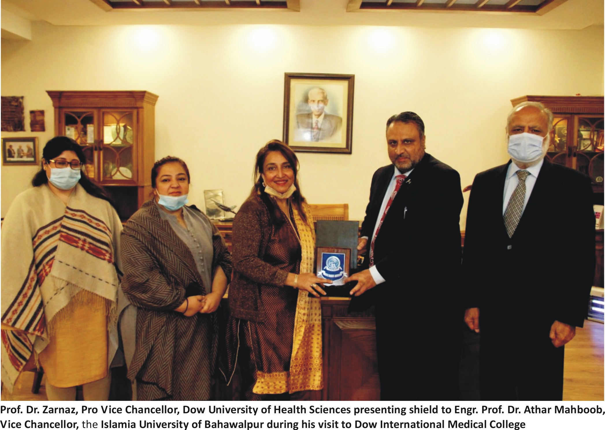 Worthy Vice Chancellor visit Dow University of Health Sciences Karachi